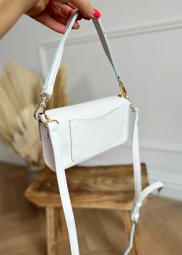 Every other mini flap bag - white-The Style Attic