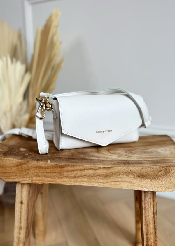 Every other mini flap bag - white-The Style Attic
