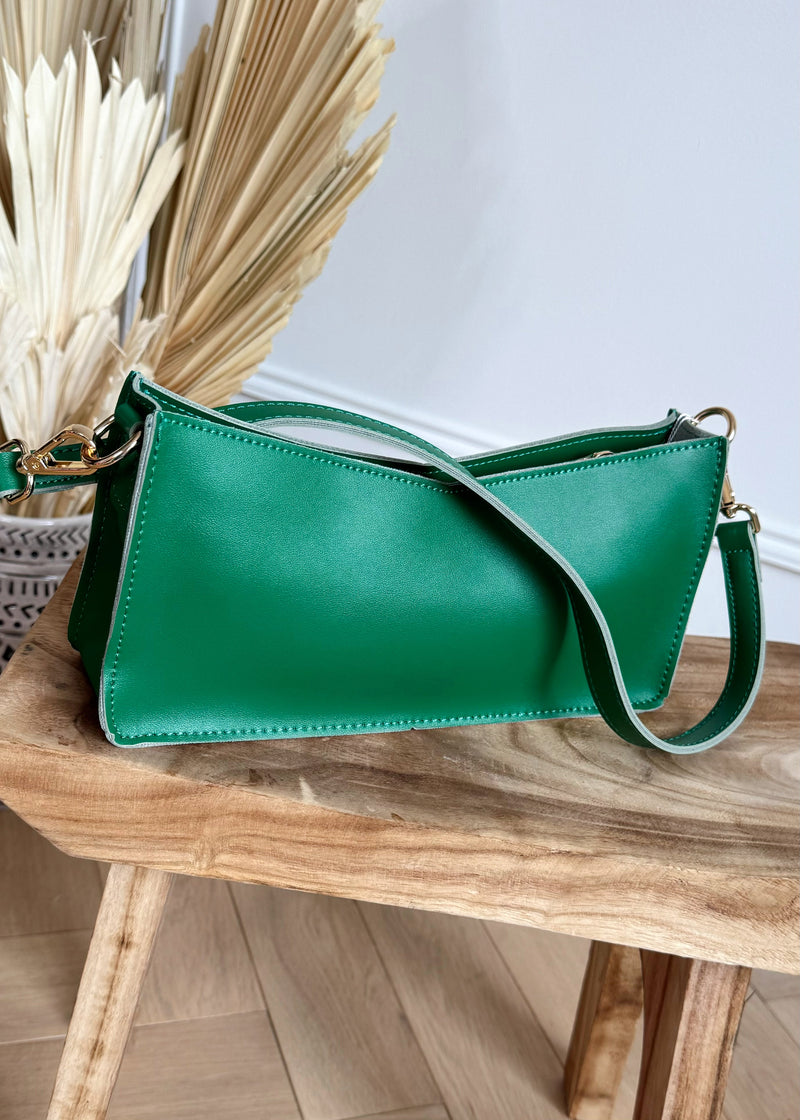Every other v shoulder bag - green-The Style Attic