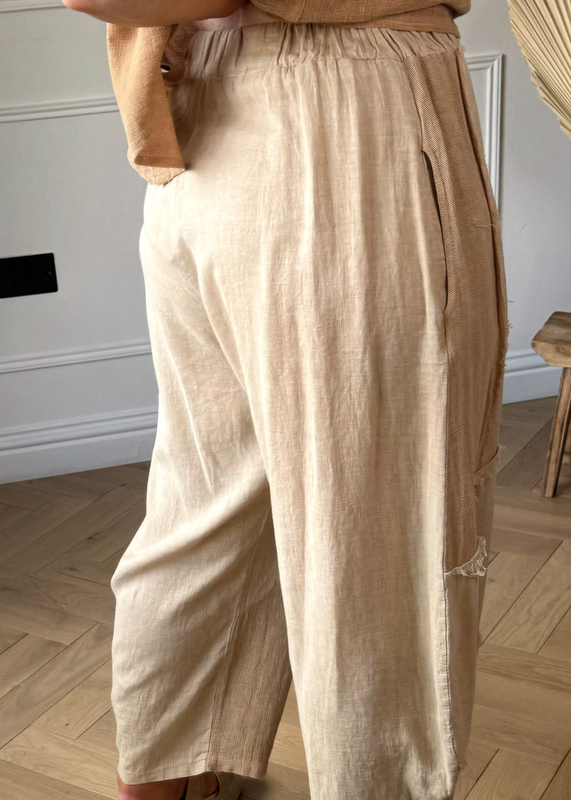 Jepson linen pants - sand-The Style Attic
