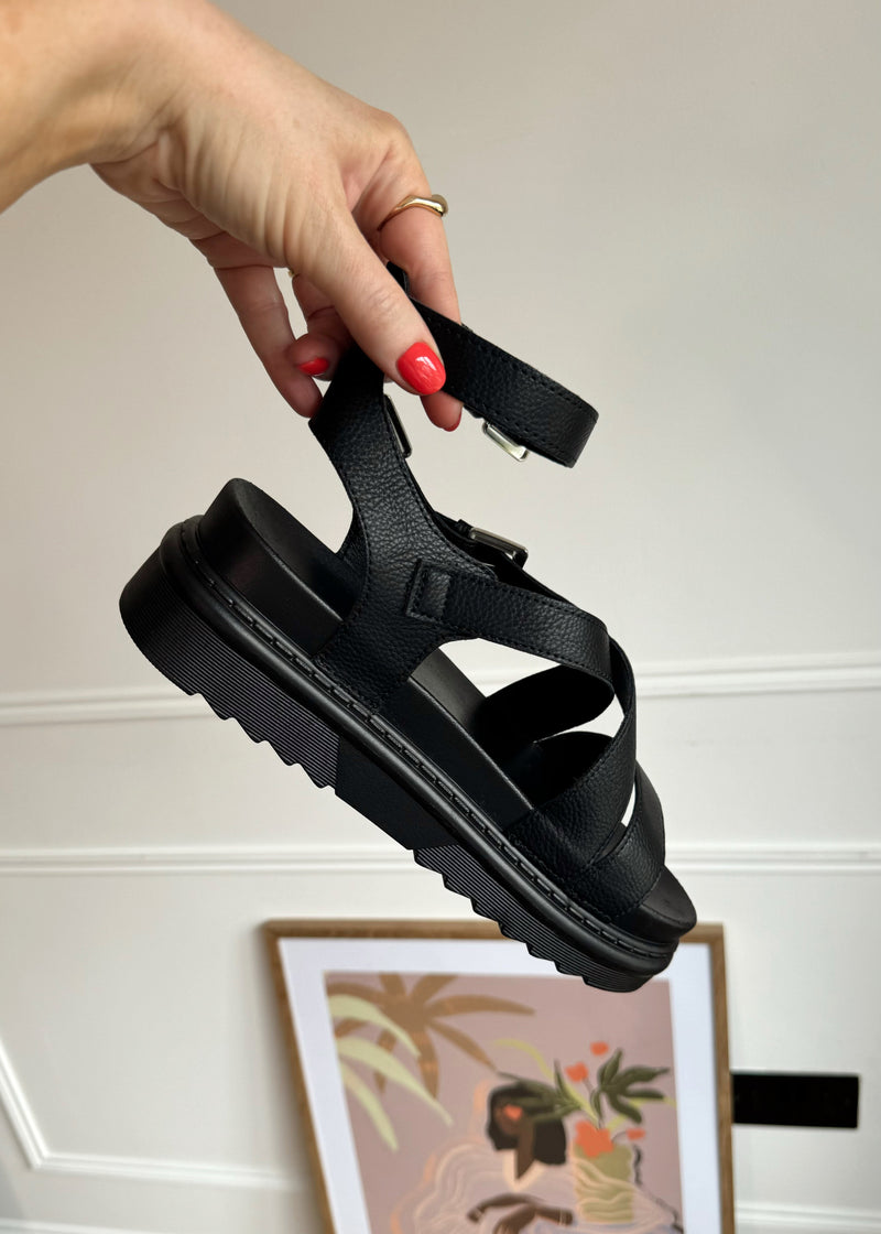 Nico chunky sandal - black-The Style Attic