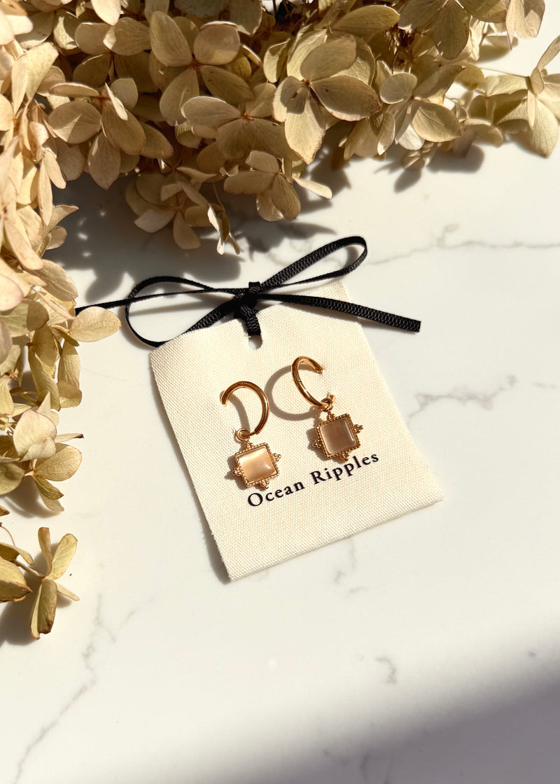 18ct gold plated earrings-The Style Attic