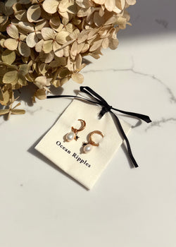 18ct gold plated earrings-The Style Attic