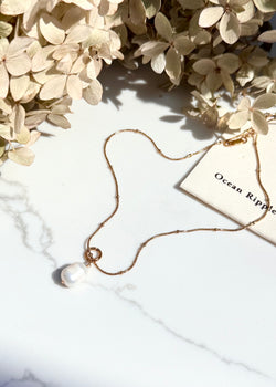 18ct gold plated necklace-The Style Attic