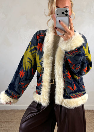 70s velvet jacket-The Style Attic