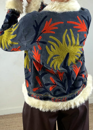 70s velvet jacket-The Style Attic