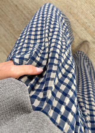 AW Bexley checked barrel leg trouser - one-The Style Attic