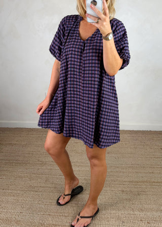 AW Birdy checked dress - Four-The Style Attic