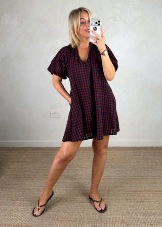 AW Birdy checked dress - Three-The Style Attic