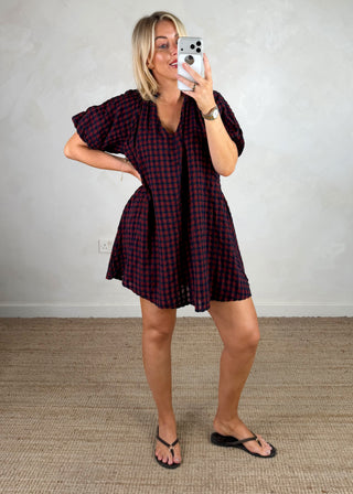 AW Birdy checked dress - Three-The Style Attic