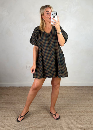 AW Birdy checked dress - Two-The Style Attic