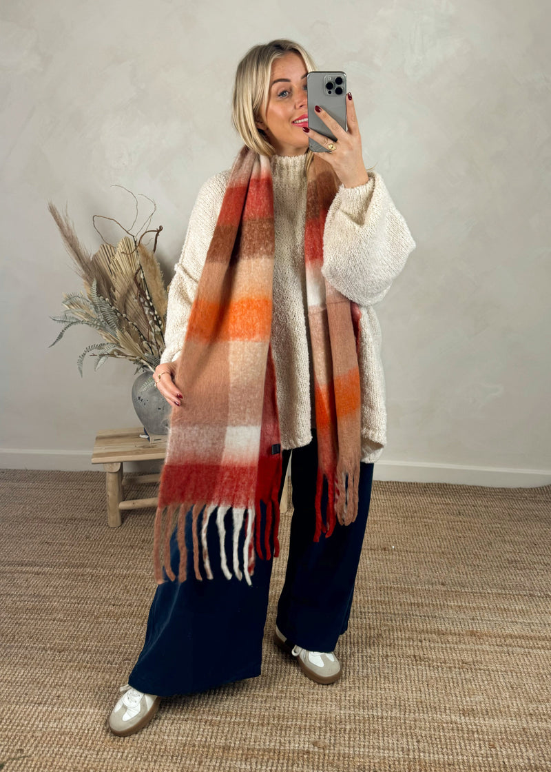 AW24 Chunky scarf-The Style Attic