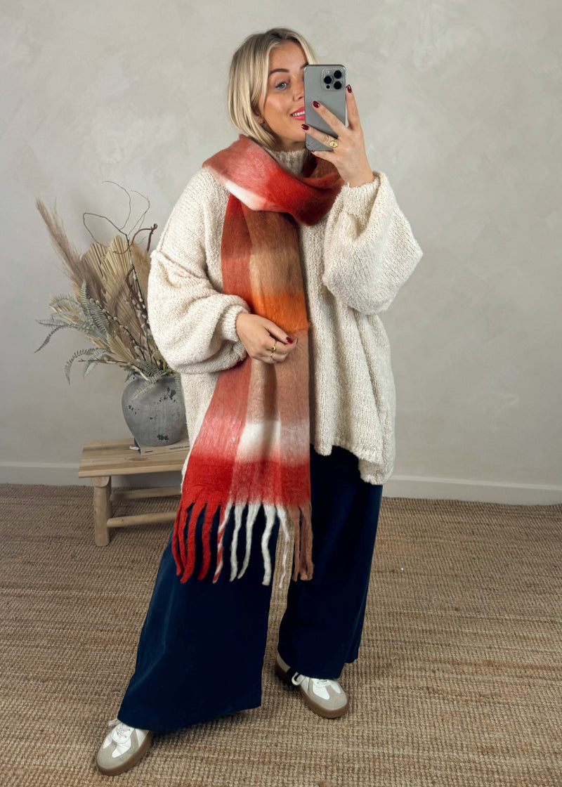 AW24 Chunky scarf-The Style Attic