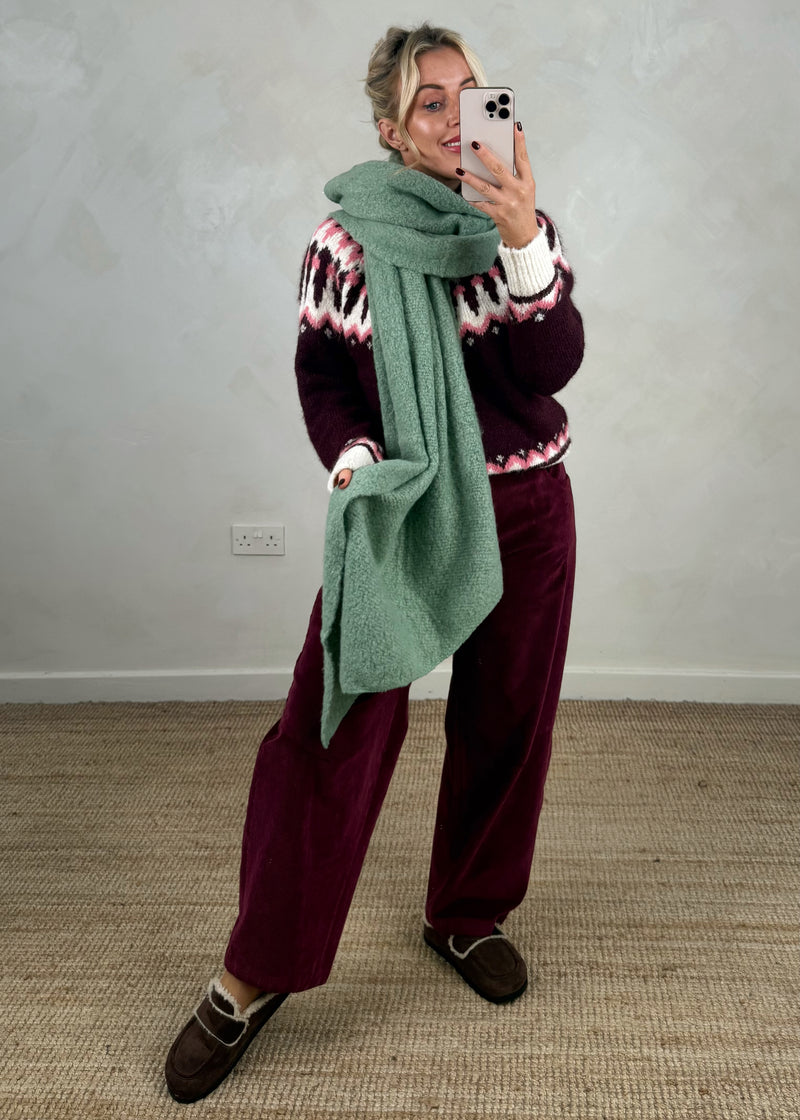 AW25 chunky scarf-The Style Attic