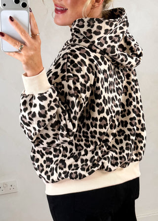 Amber animal print hoodie - Cream-The Style Attic