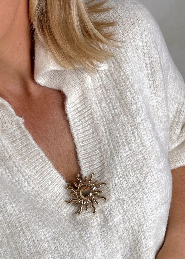 Ameena sun knit - cream-The Style Attic