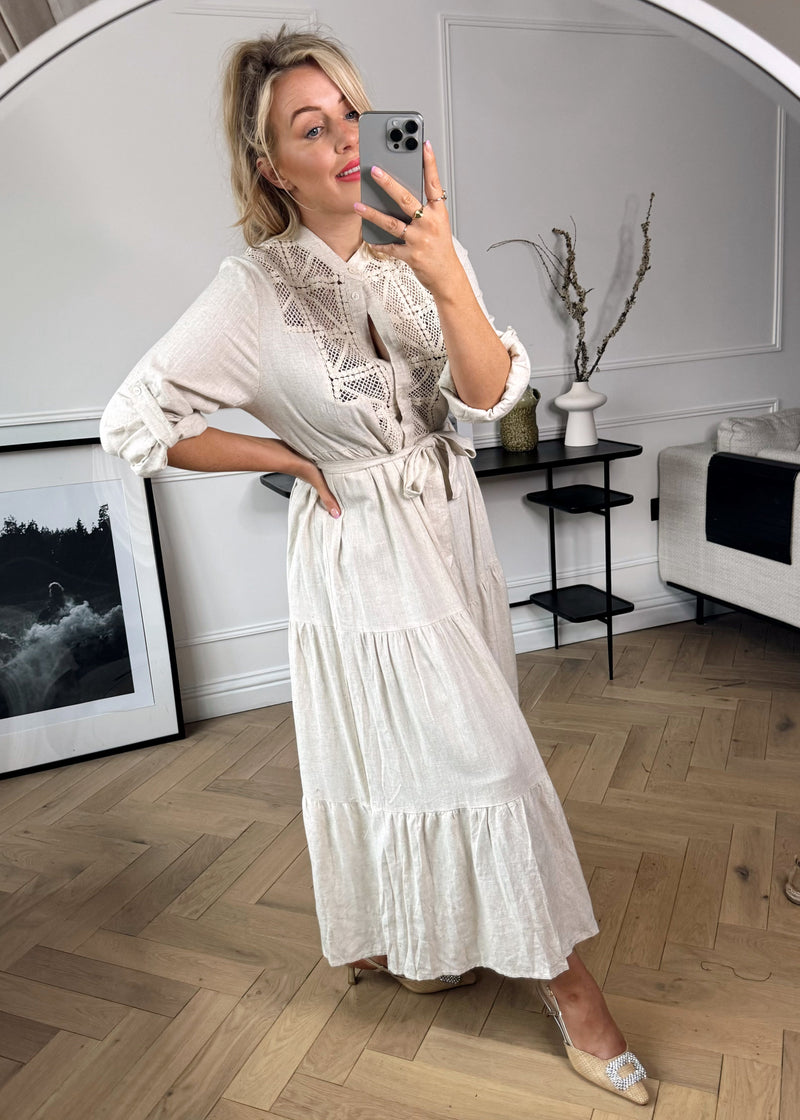 Amelie linen dress-The Style Attic