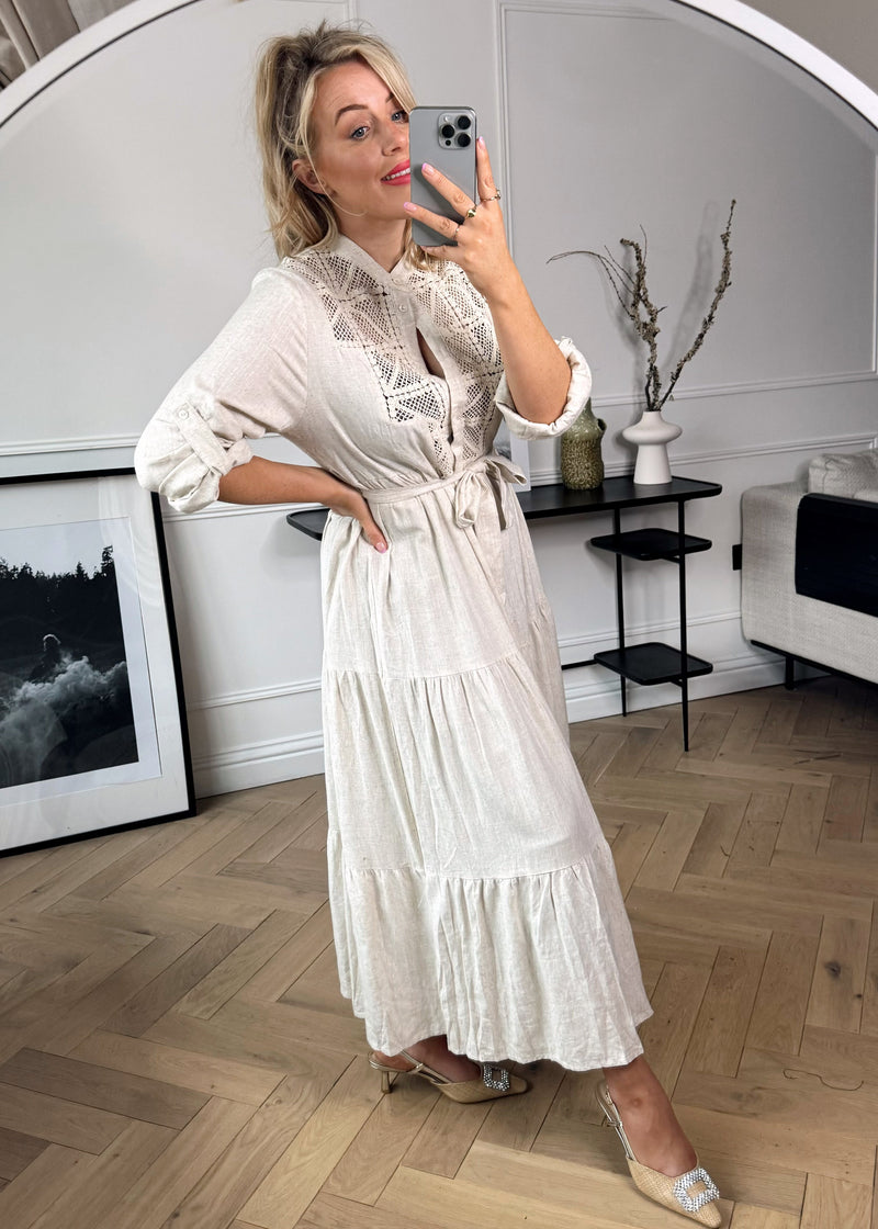 Amelie linen dress-The Style Attic