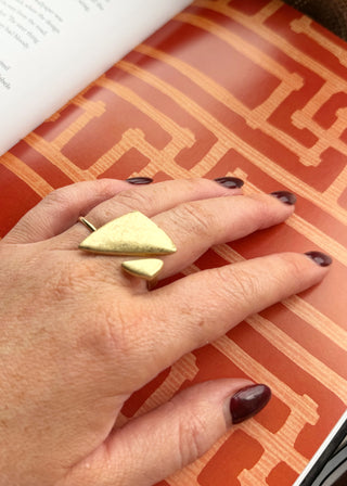 Angled open ring-The Style Attic