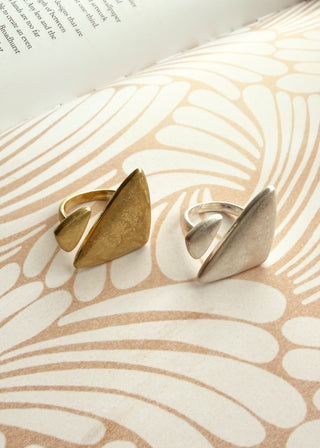Angled open ring-The Style Attic
