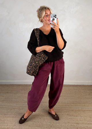 Animal print corduroy shopper bag-The Style Attic