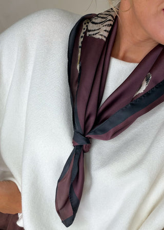 Animal square neck tie-The Style Attic
