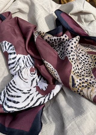 Animal square neck tie-The Style Attic