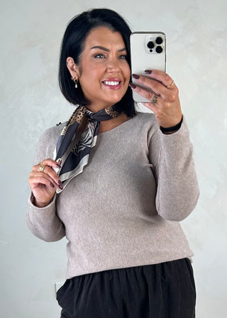 Animal square neck tie scarf-The Style Attic