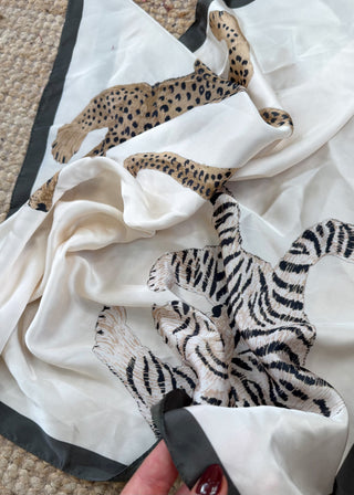 Animal square neck tie-The Style Attic