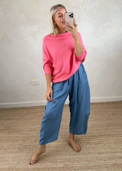 Arabella knit - coral-The Style Attic