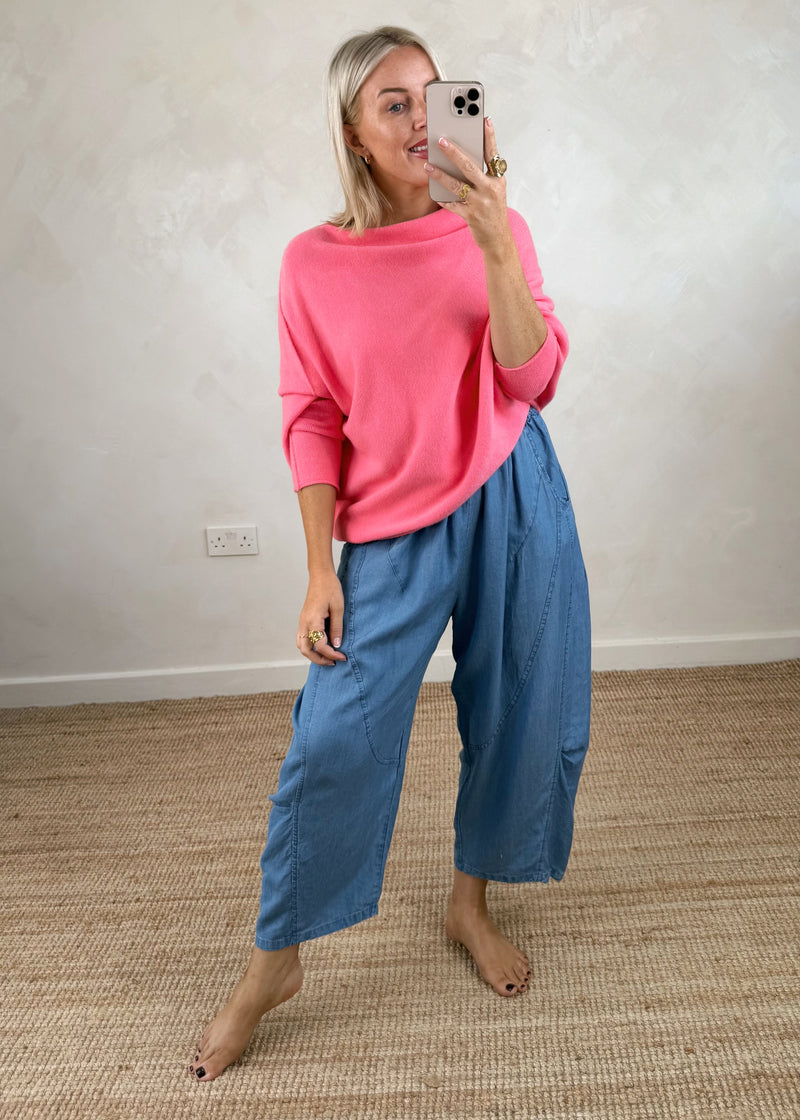 Arabella knit - coral-The Style Attic
