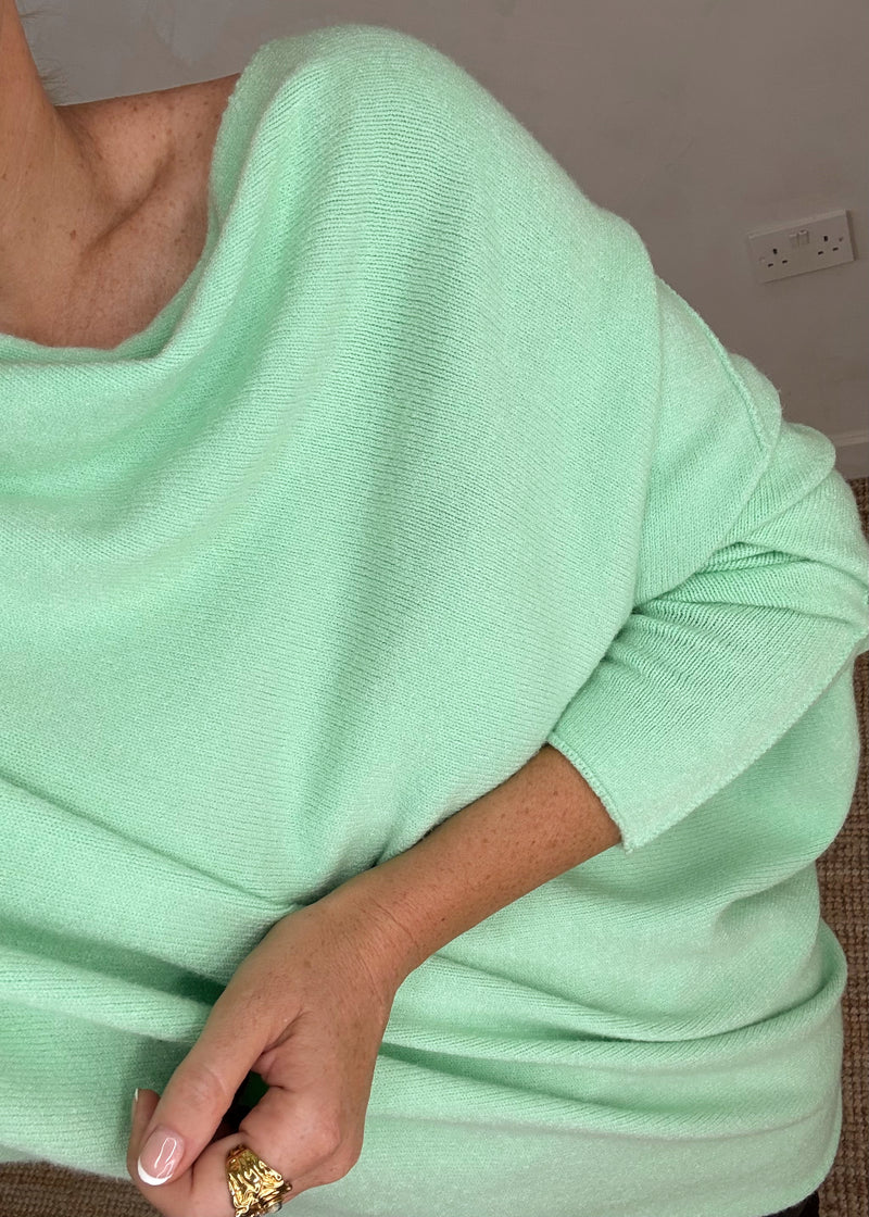 Arabella knit - mint-The Style Attic