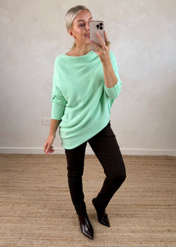 Arabella knit - mint-The Style Attic