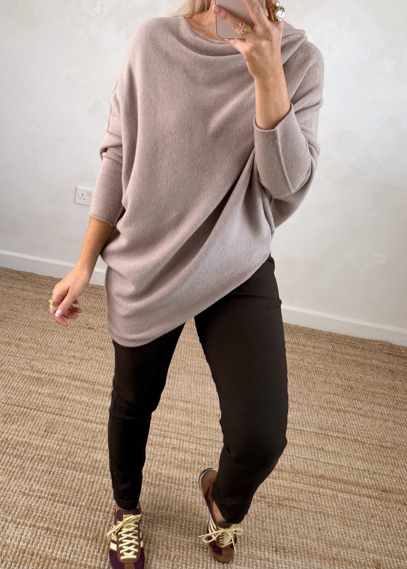 Arabella knit - mocha-The Style Attic