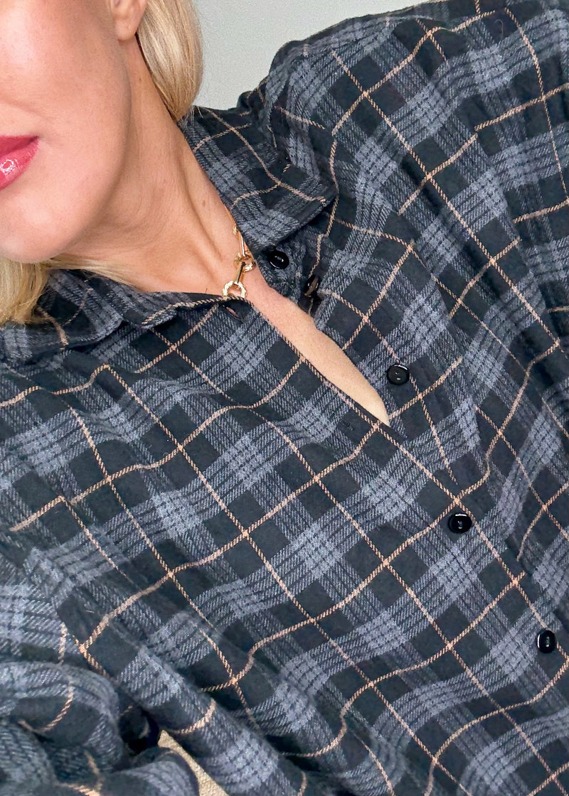 Aston checked shirt - one-The Style Attic