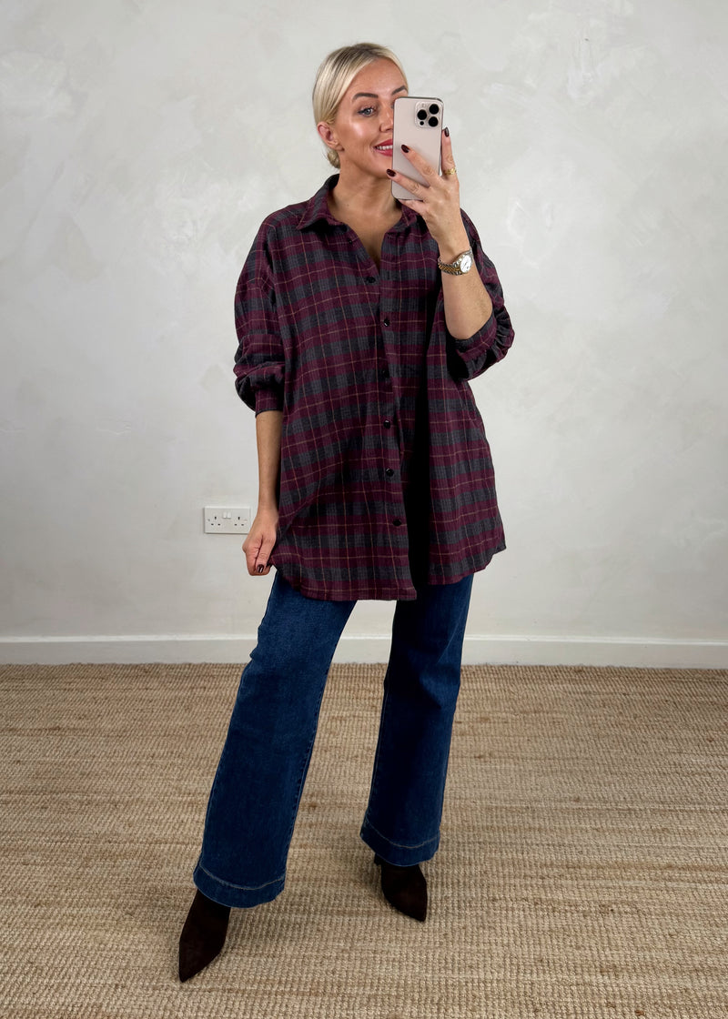 Aston checked shirt - three-The Style Attic