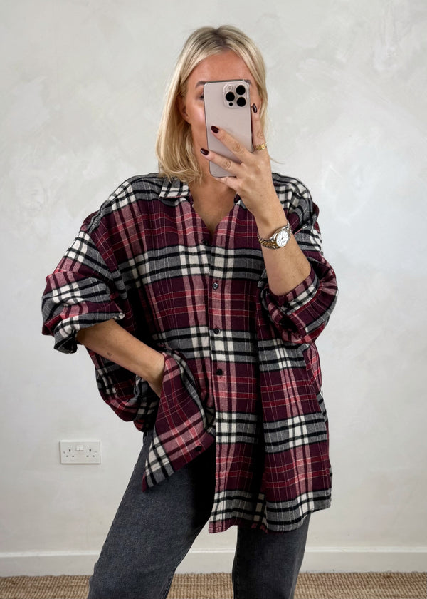 Aston checked shirt - two-The Style Attic