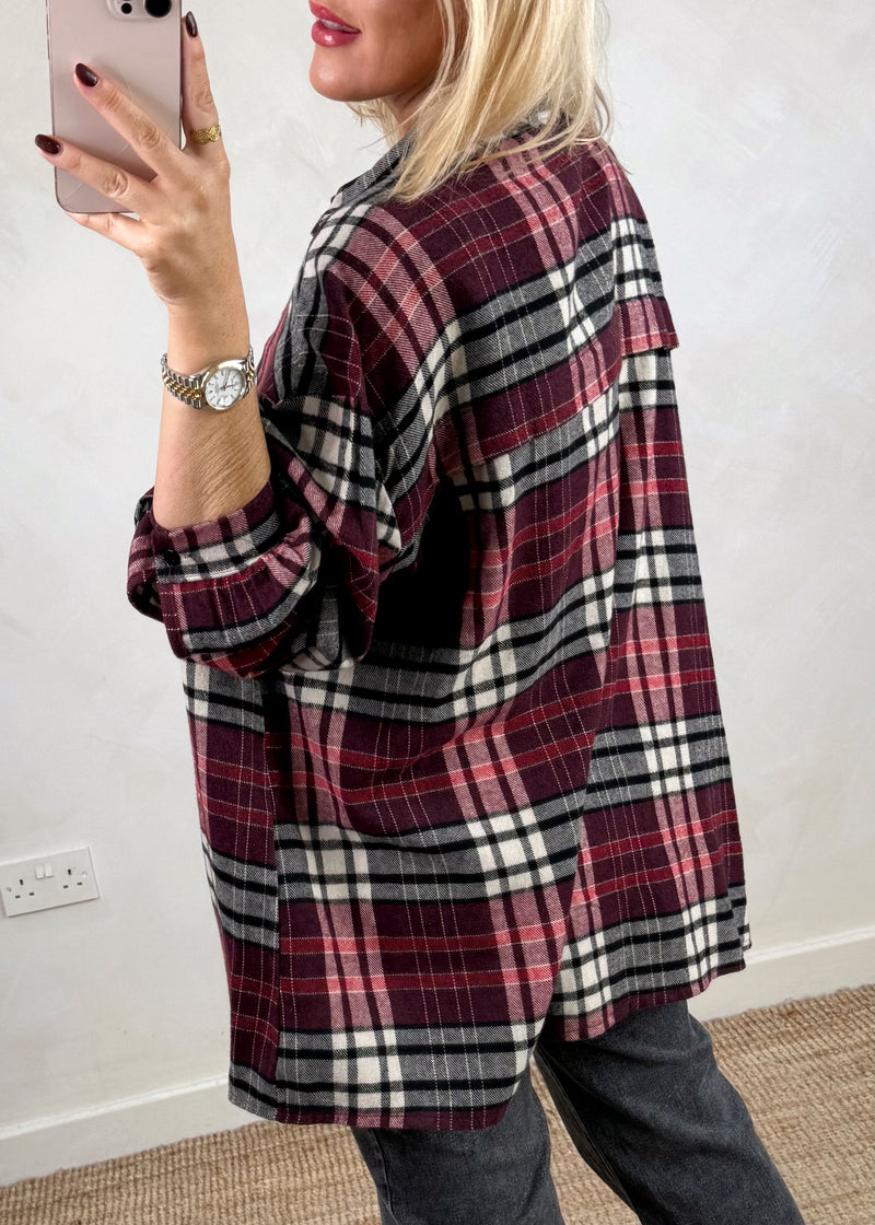 Aston checked shirt - two-The Style Attic