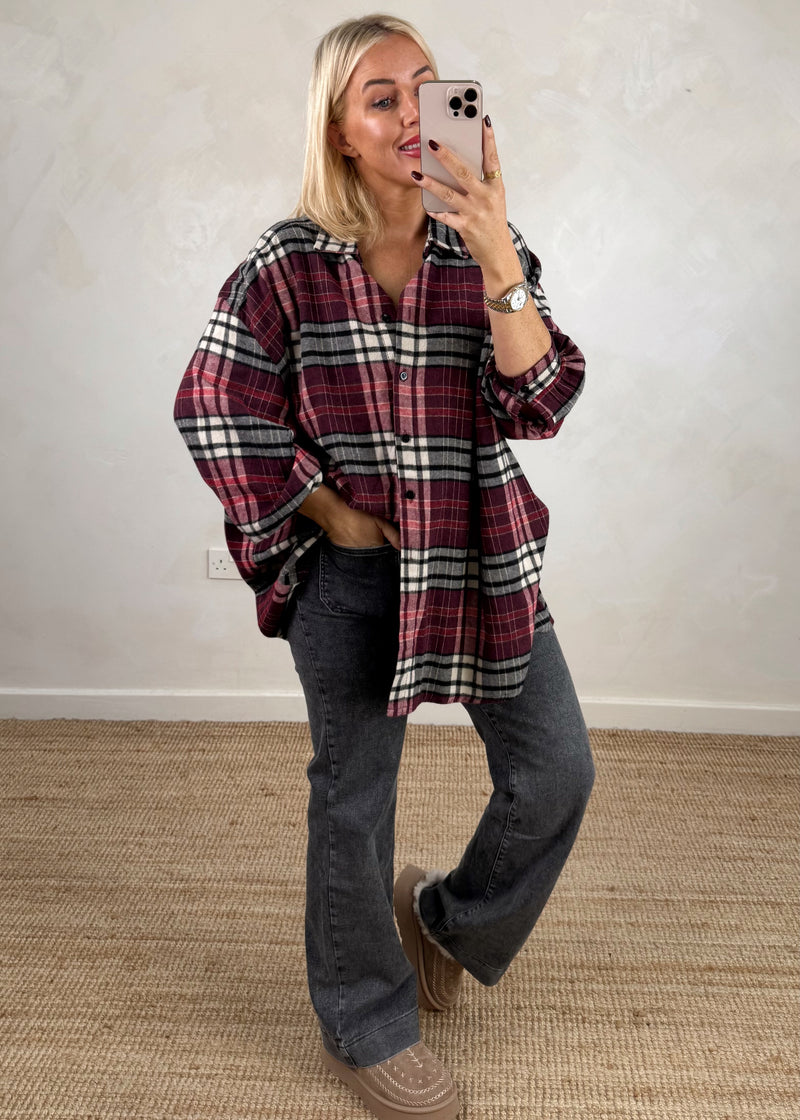 Aston checked shirt - two-The Style Attic