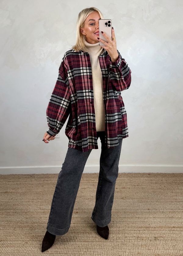 Aston checked shirt - two-The Style Attic