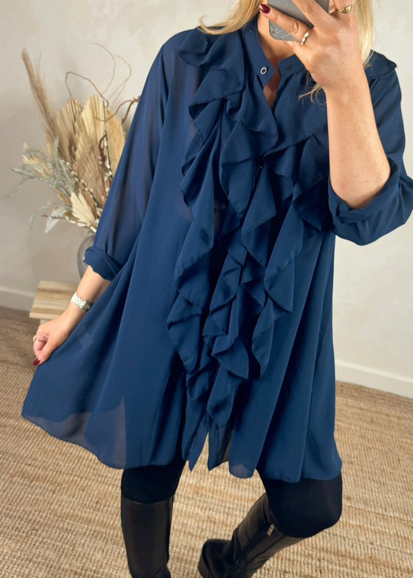 Austin Blouse - navy-The Style Attic