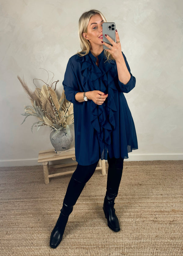 Austin Blouse - navy-The Style Attic