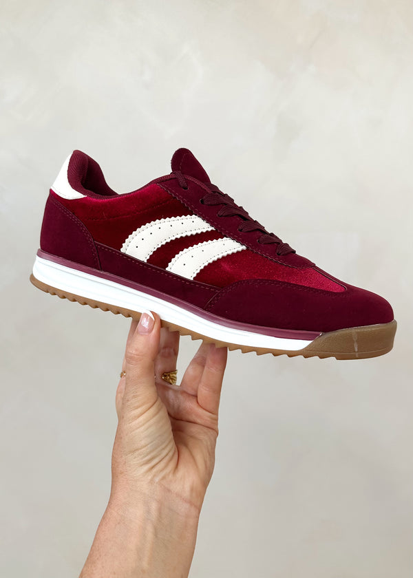 Axel trainer - Merlot-The Style Attic