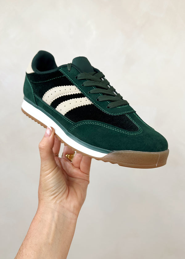 Axel trainer - forest green-The Style Attic