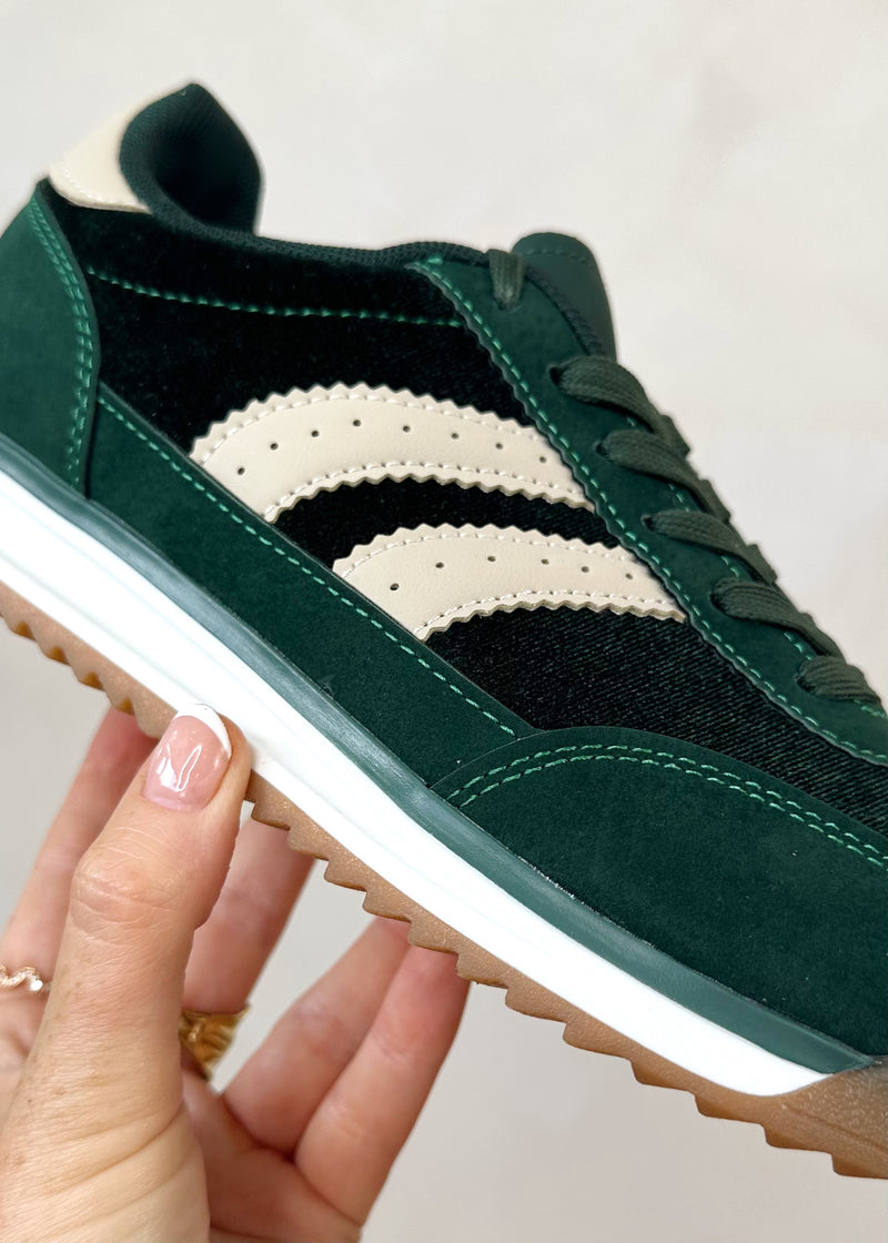 Axel trainer - forest green-The Style Attic