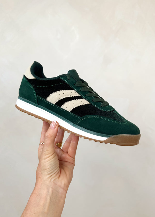Axel trainer - forest green-The Style Attic