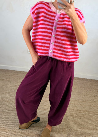 Baby cord Finn - Merlot-The Style Attic