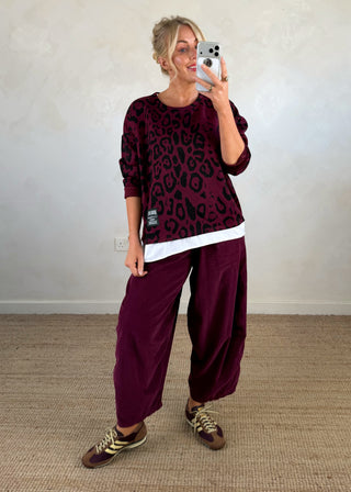 Baby cord Finn - Merlot-The Style Attic