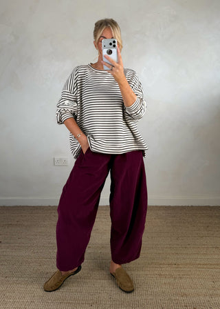Baby cord Finn - Merlot-The Style Attic