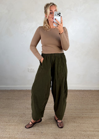 Baby cord Finn - Moss-The Style Attic
